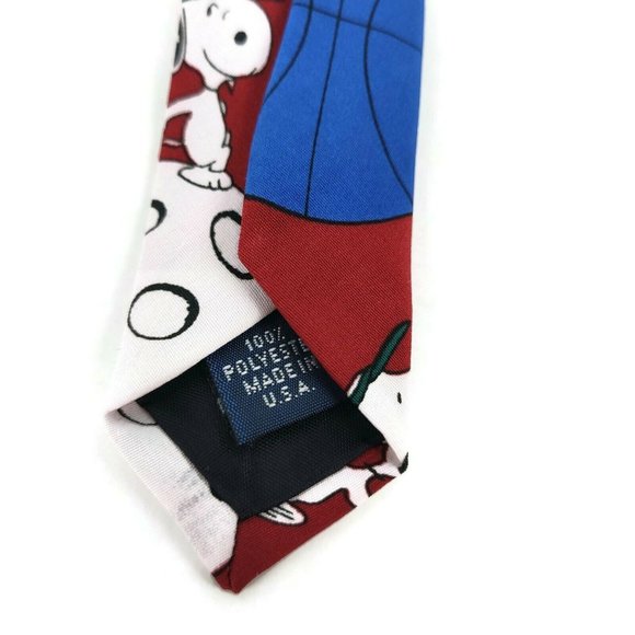 Peanuts‎ Red Snoopy Most Valuable Player Sports Tie - Picture 9 of 9